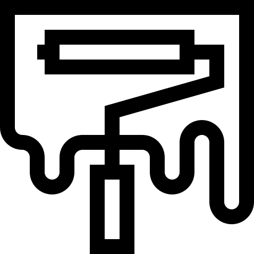 023-painting-roller - LBJ Roofing Company Corp. paint roller rolling paint icon